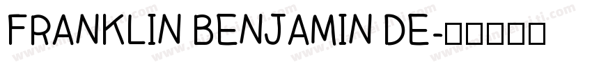 FRANKLIN BENJAMIN DE字体转换